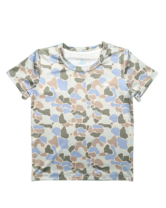 Performance Tee - Green/Blue/Khaki Camo