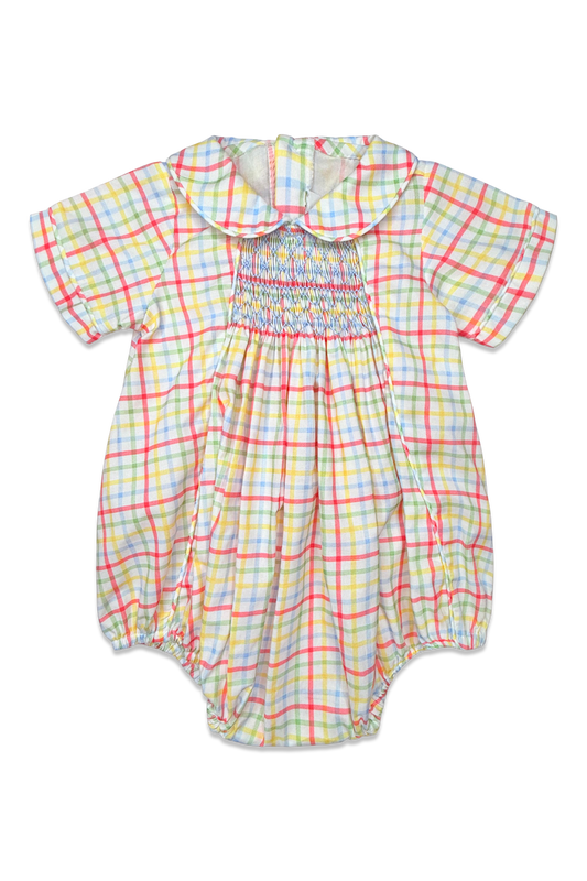 Smocked Graham Bubble - Harrow Hill Plaid
