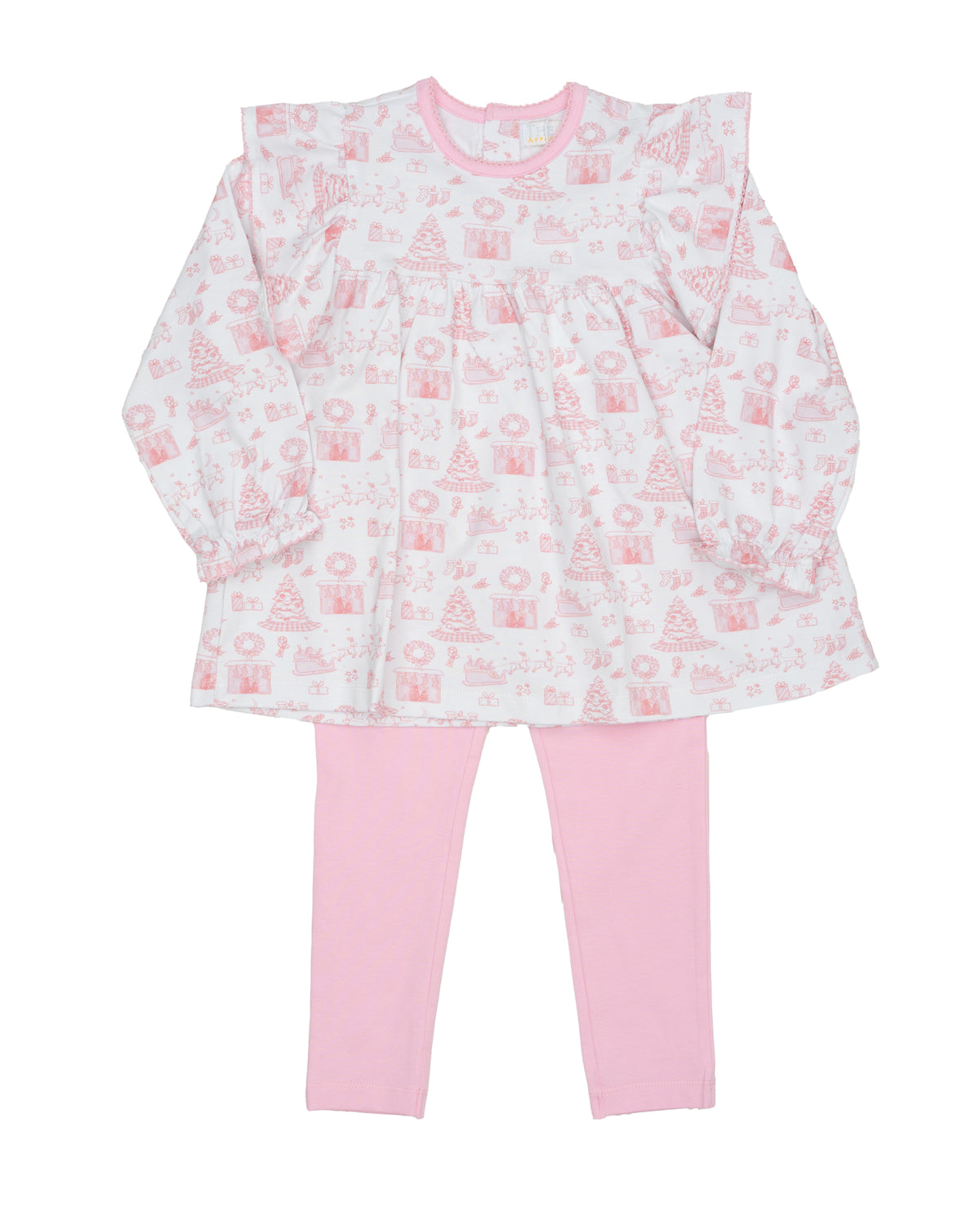 Mary Reese Pink Fireside Noel Legging Set