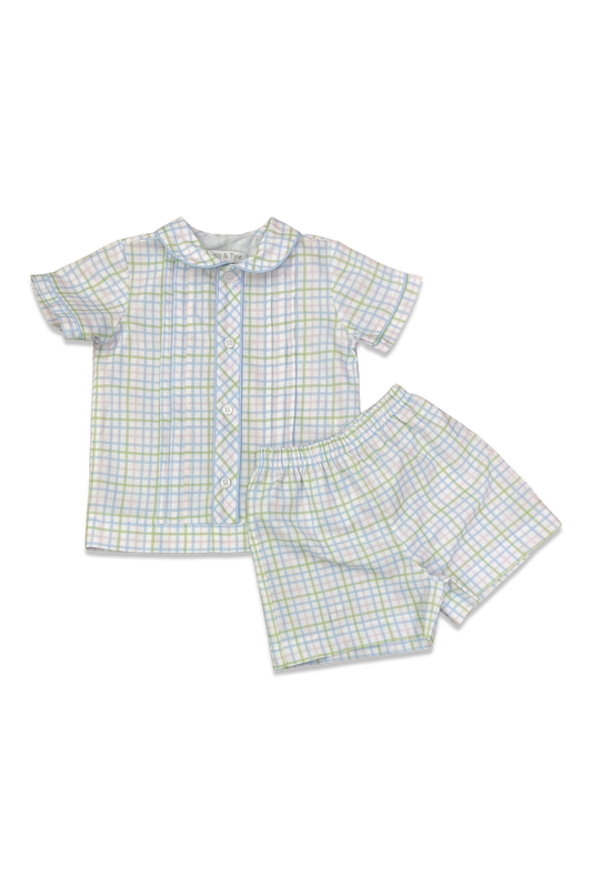 Peter Pan Short Set - Hobbs Check