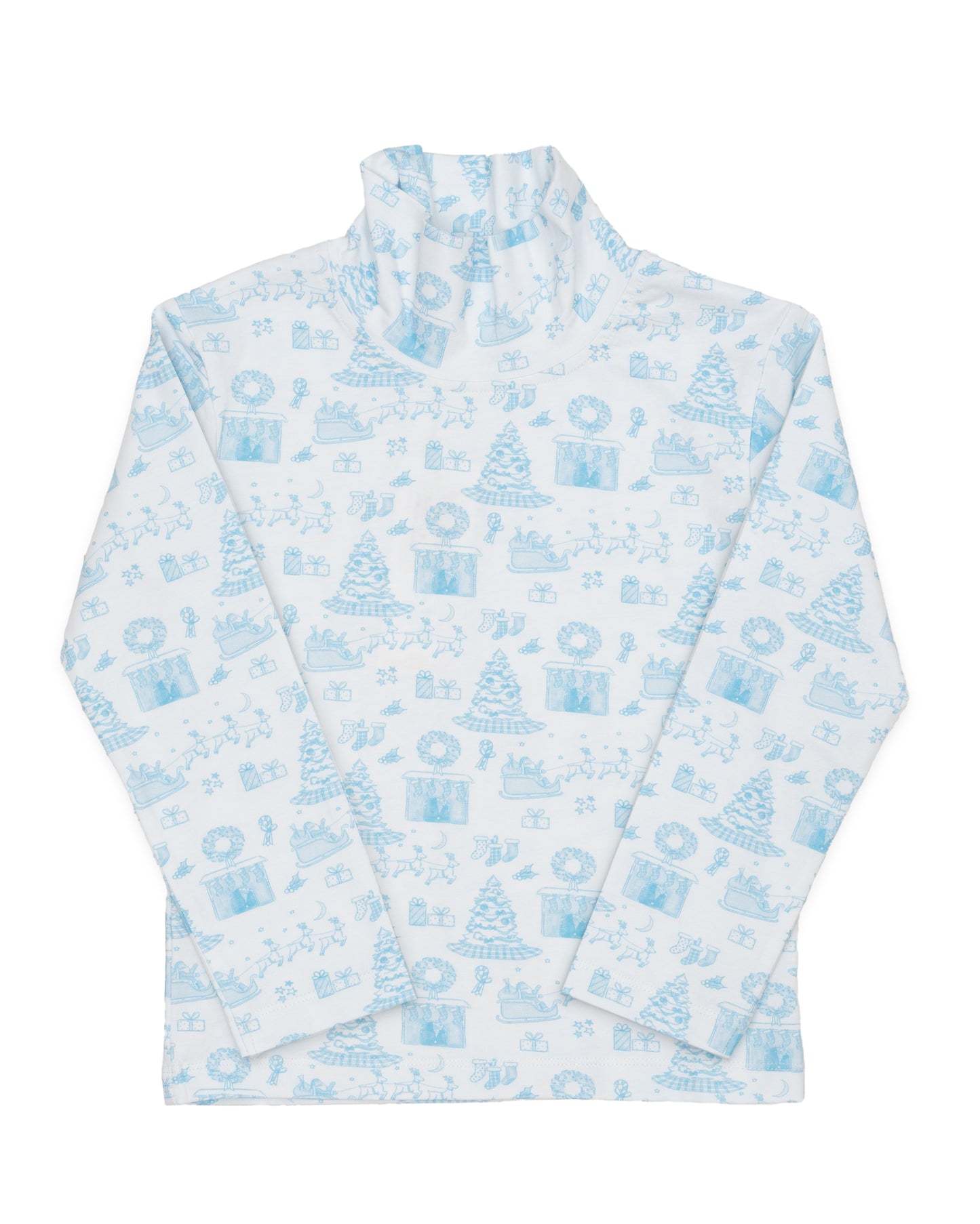 Blue Fireside Noel Turtleneck