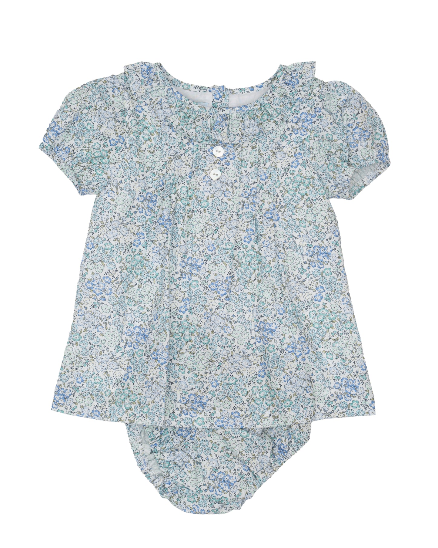 Hallie Teal Briar Floral Bloomer Set