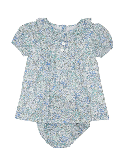Hallie Teal Briar Floral Bloomer Set