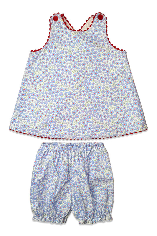 Lucy Sun Set - Red White & Bloom Floral