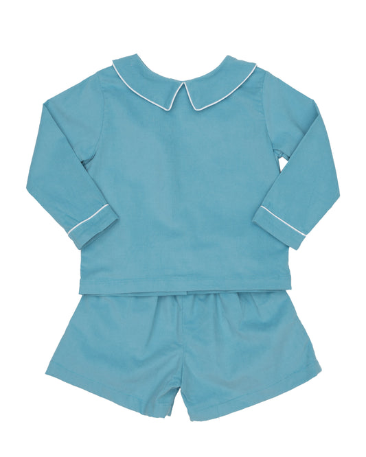 John Heirloom Blue Short Set